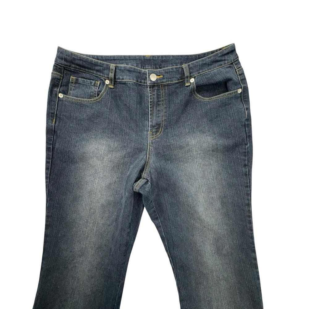 Spiegel Straight Leg Jeans Stretch Mid Rise Women 14 - Picture 3 of 12